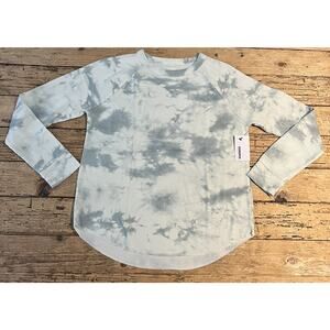 Somona Womens Size M Mint Green Tie Dye Thermal Long Sleeve NWT